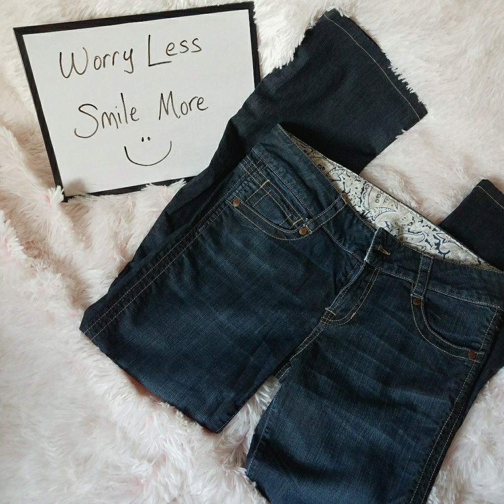Tag + Jeans EUC boot cut dark wash jeans